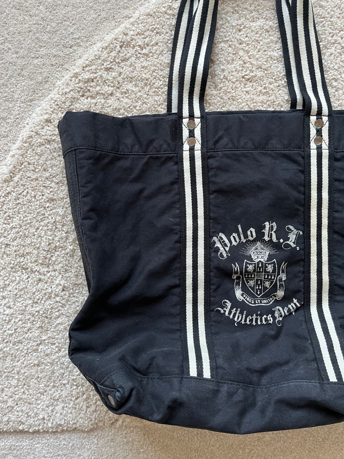 올드 폴로 랄프 로렌 캔버스 토트백 상품이미지4