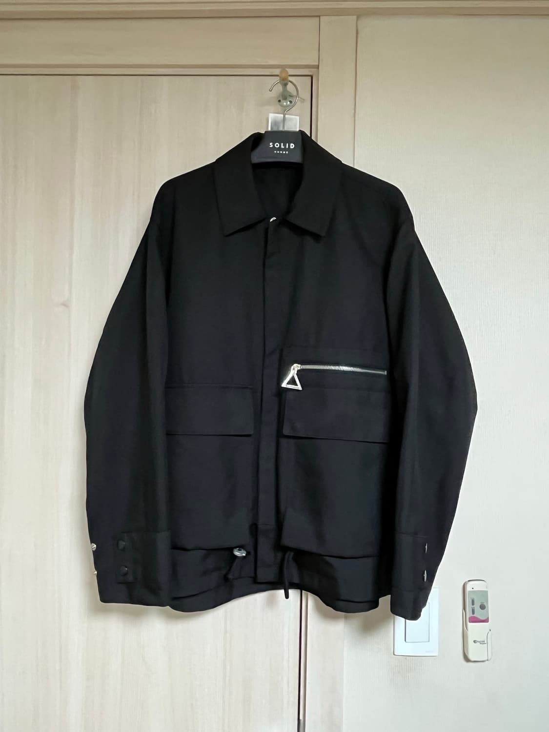 솔리드옴므 쉘파카 블랙 상품이미지1