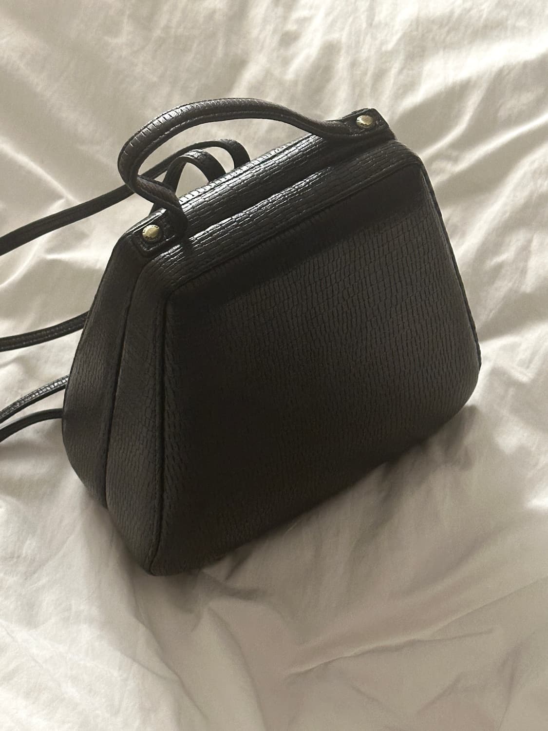 아카이브앱크 쉘틴백 리자드 블랙 상품이미지3