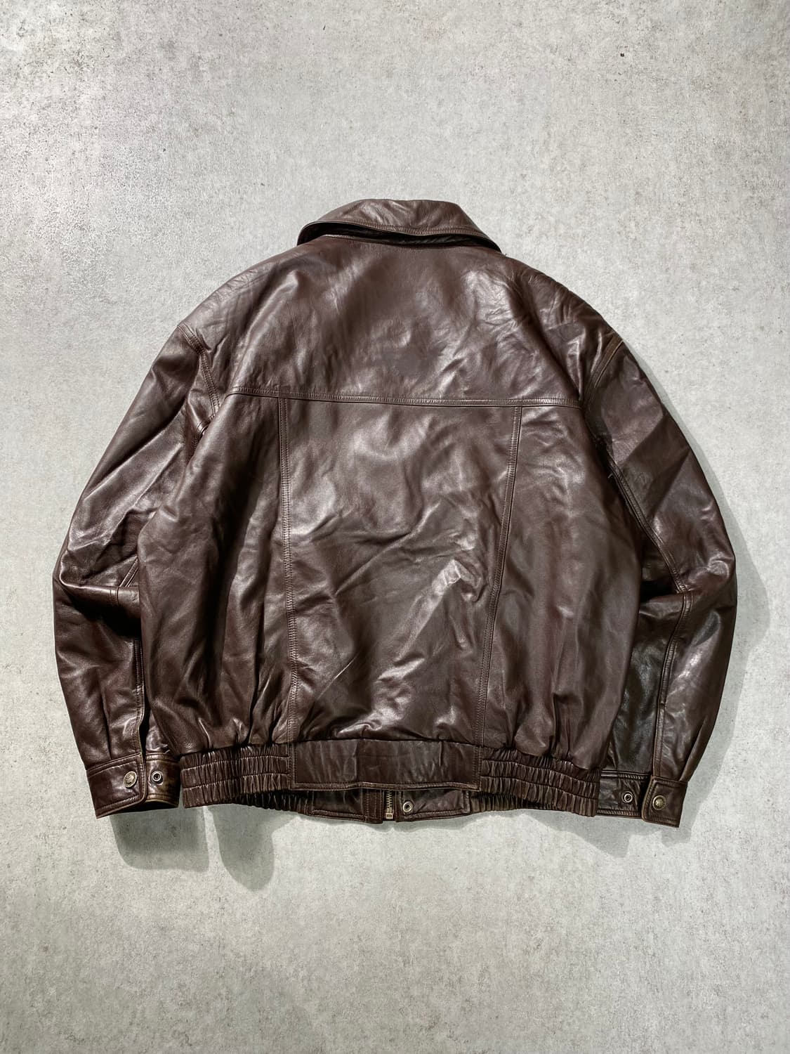 [XL] 90s Antoniovich 브라운 양가죽 레더자켓 상품이미지6