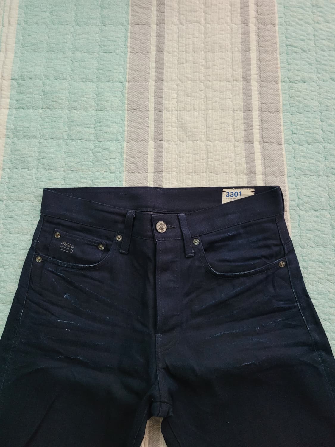 지스타로우 Gstarraw. 3301 스트레이트 인디고 블루진 30사이즈 상품이미지2