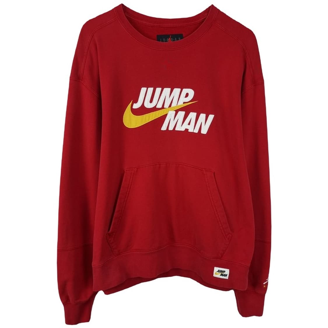 [나이키] 캥거루 포켓 빅로고 오버핏 맨투맨 레드 M20080 상품이미지2