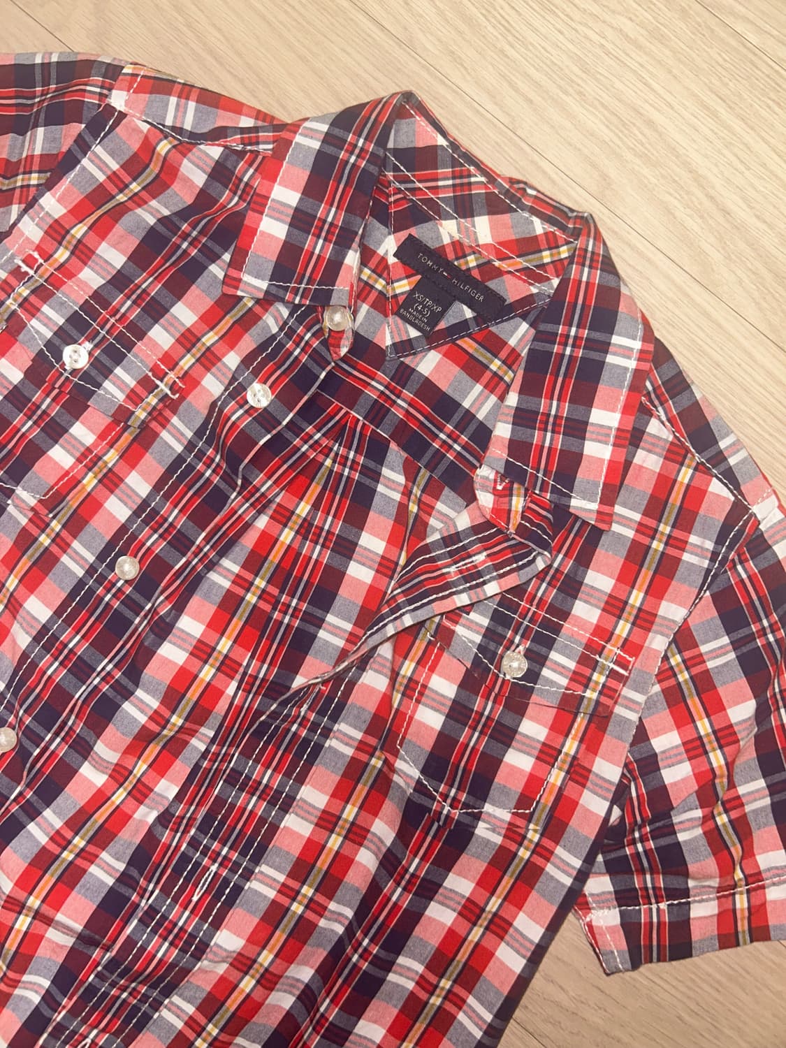 빈티지 TOMMY HILFIGER 타미힐피거 크롭 반팔티 상품이미지1