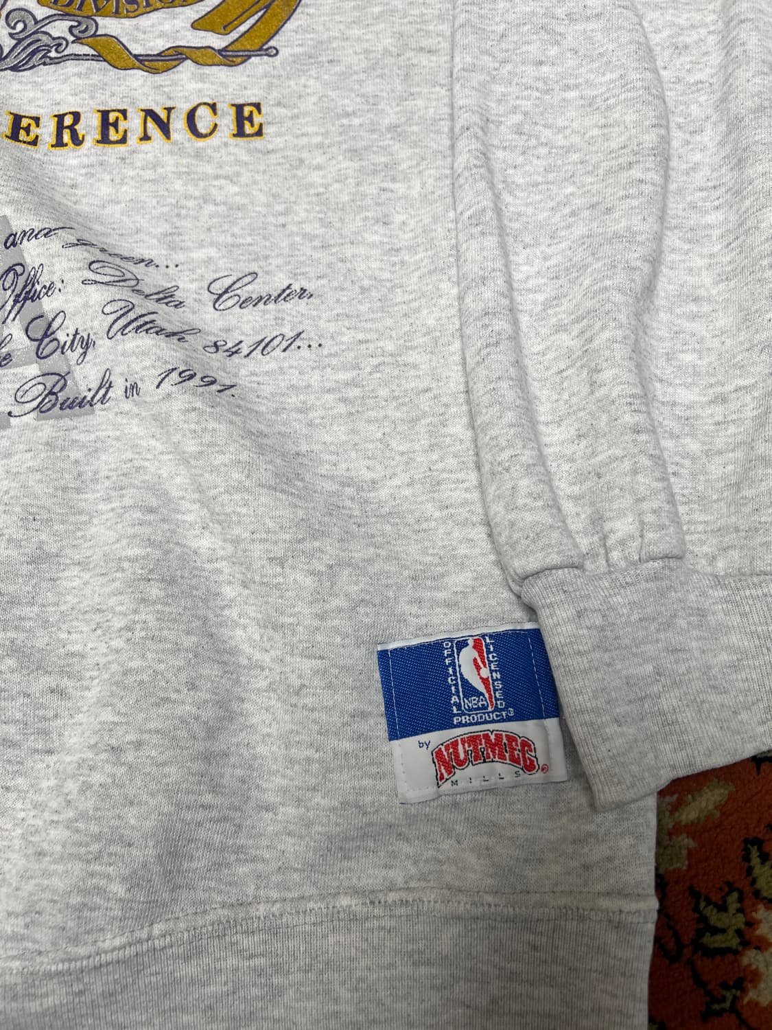[XL] USA  NUTMEG MILLS 유타 재즈 빈티지 맨투맨 상품이미지2