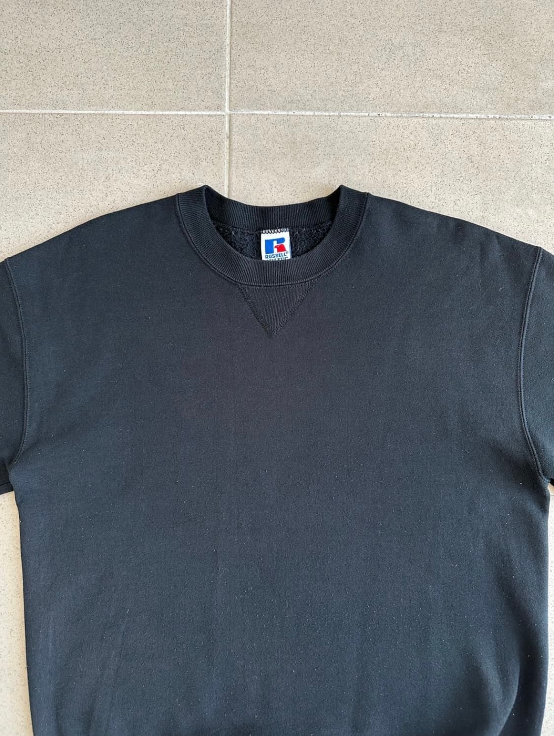 90s 빈티지 러셀 스웻셔츠 블랙 L USA 상품이미지4