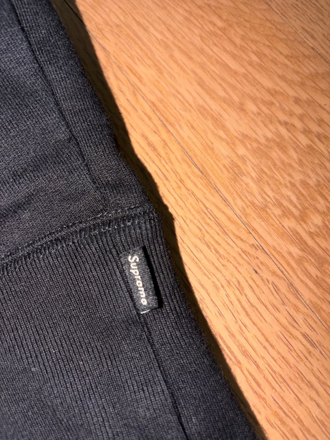 [L] 슈프림 꼼데가르송 스플릿 후드 블랙 상품이미지6