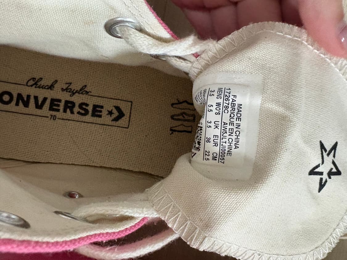 [225] 척 70 빈티지 캔버스 핑크 172678C  상품이미지4