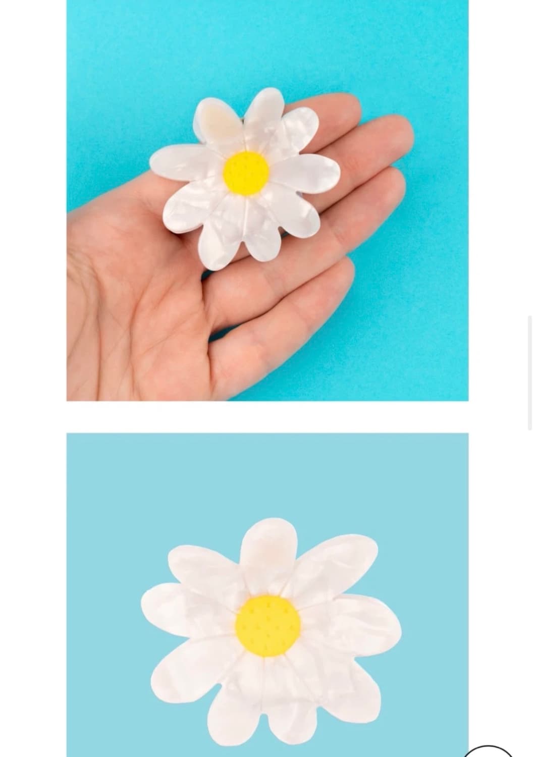 쿠쿠수제뜨_데이지 헤어 집게핀 상품이미지3