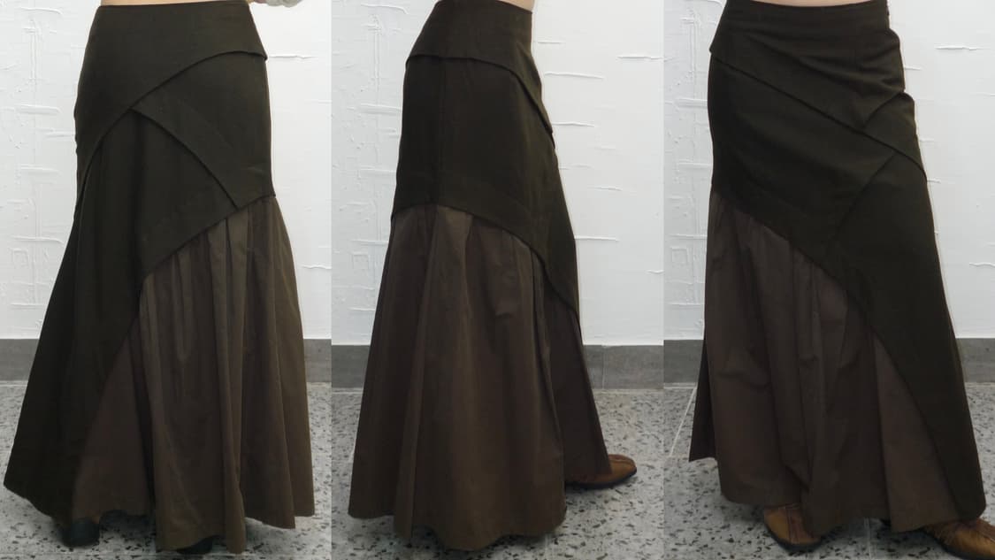 Chocolate layerd skirt 상품이미지4