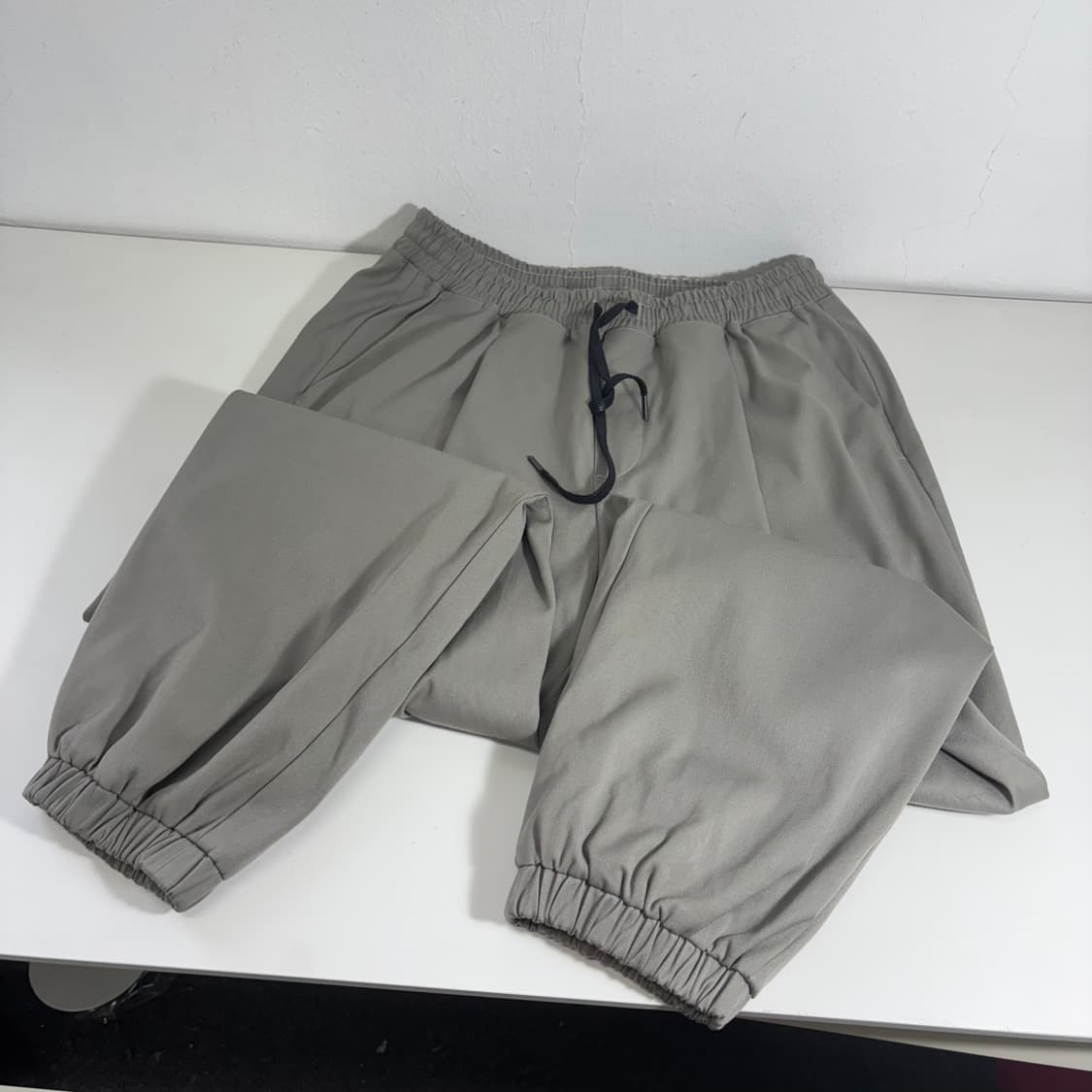 L-XL 세븐셀라 라이트카키 루즈핏 코튼 조거팬츠 상품이미지3