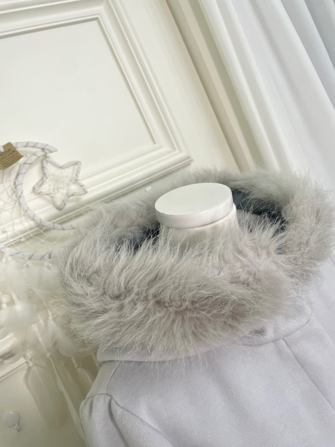 sheer blueberry fur point cute coat 상품이미지7