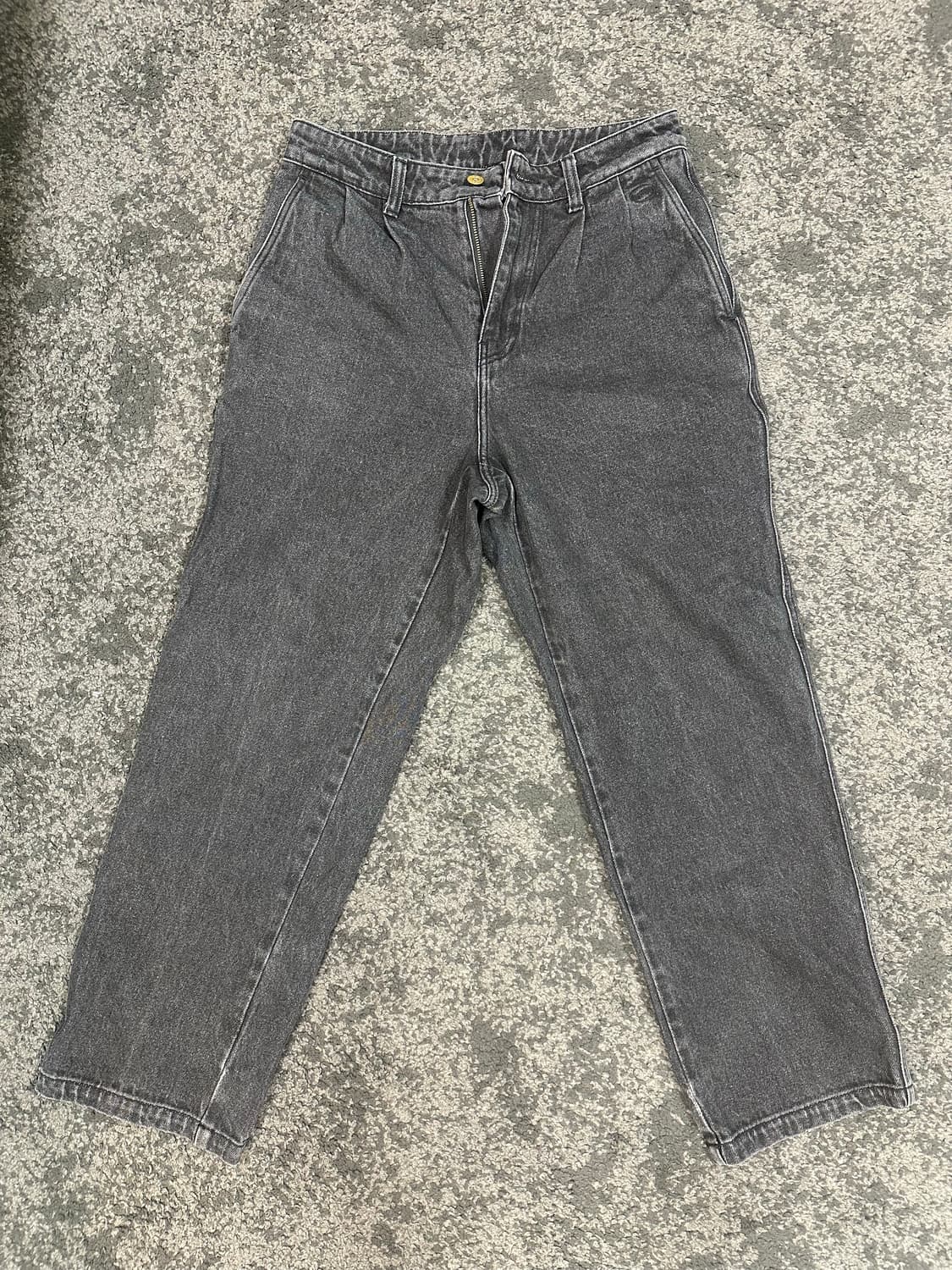 어 피스 오브 케잌 와이드 데님 블랙 L 상품이미지1