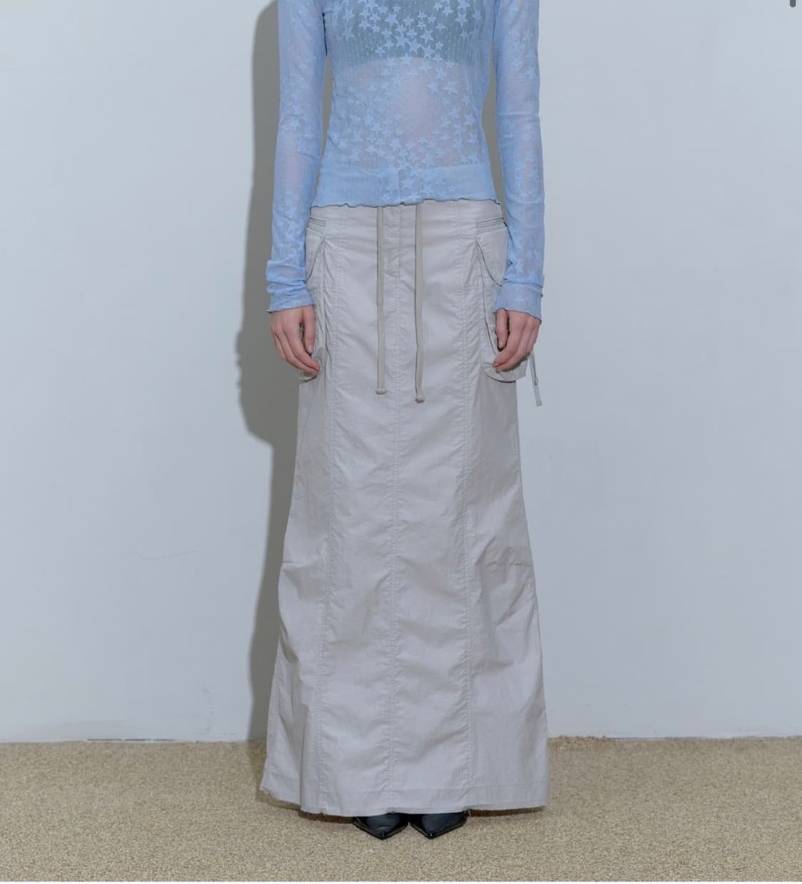 스컬프터 - Parachute Cargo Maxi Skirt (M)  상품이미지3