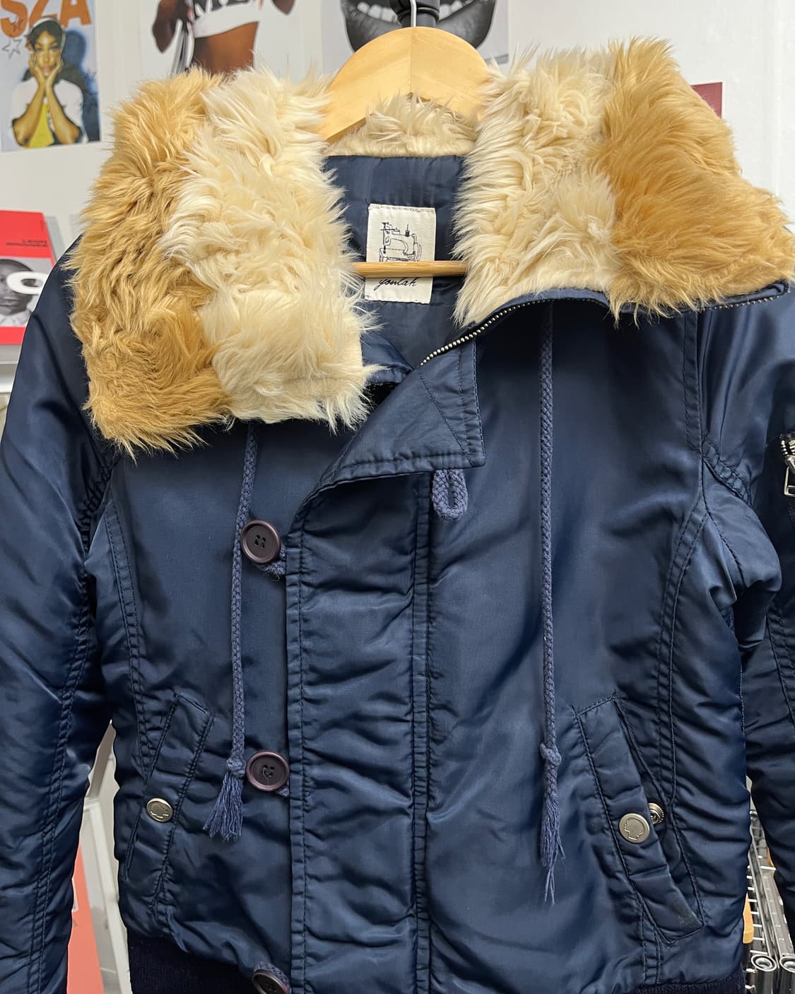 올드 빈티지 N2B 항공 점퍼 네이비 상품이미지6