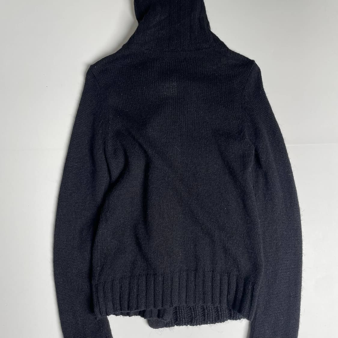 A/T 알파카 블렌드 하운드투스 체크 언밸런스 하이넥 자켓 상품이미지7