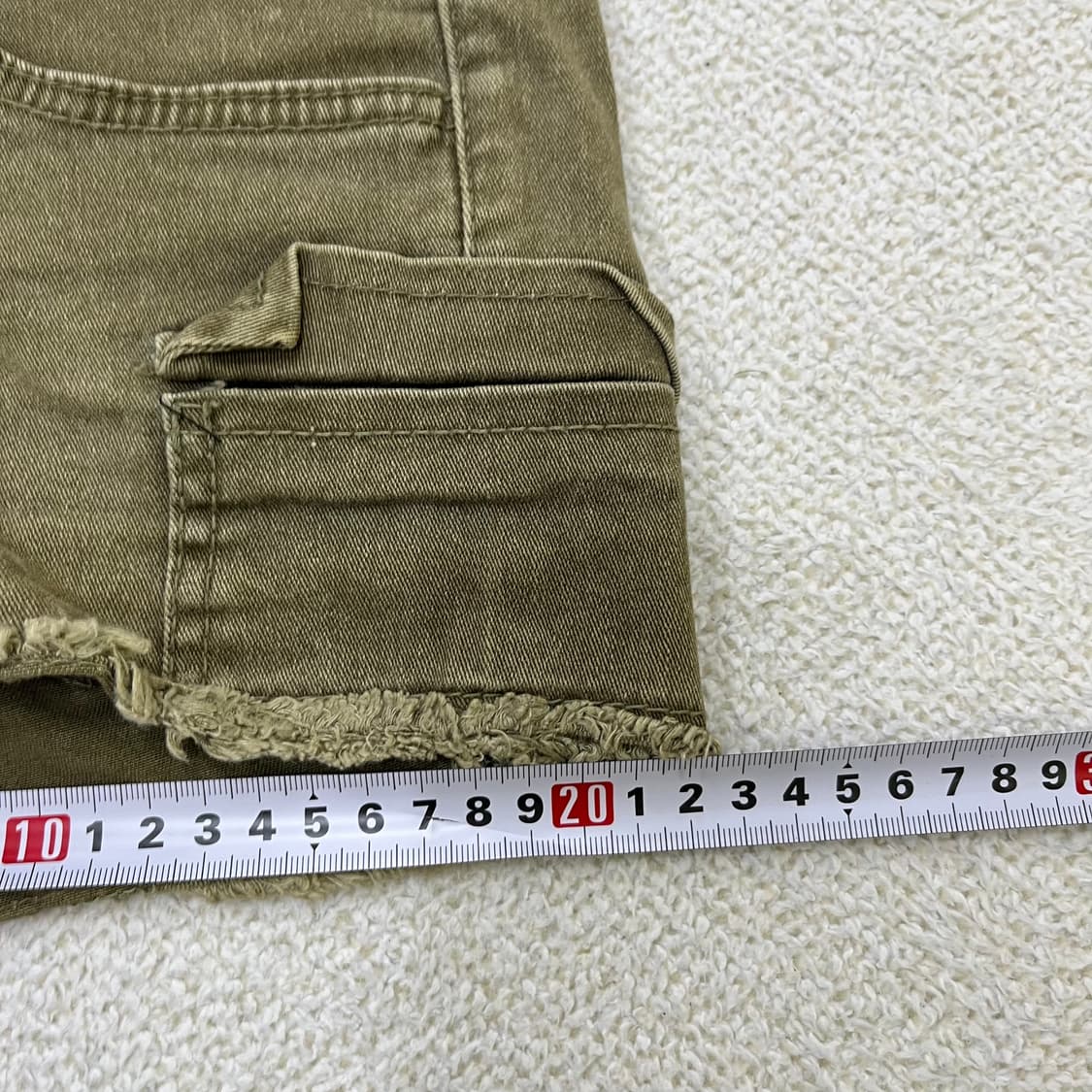 실측확인 아우라진스 데님 숏팬츠 0415M 상품이미지6