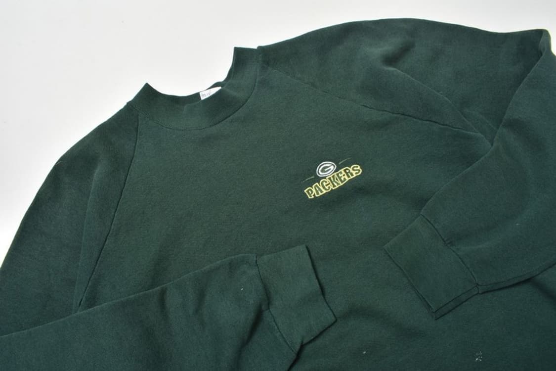 90S USA 프룻츠오브더룸 그린베이 맨투맨 XL N1289 상품이미지2