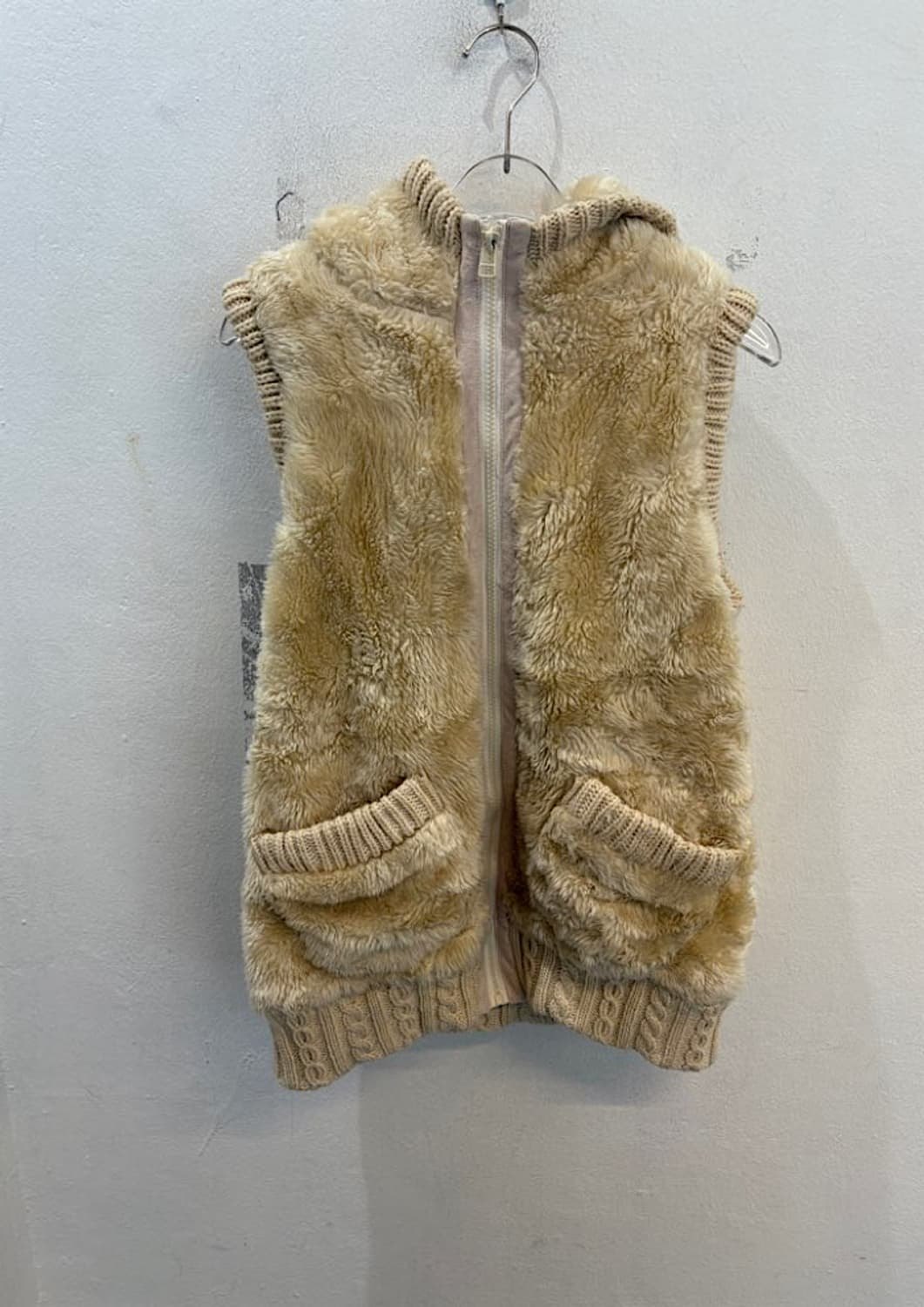 빈티지 퍼 조끼  상품이미지1