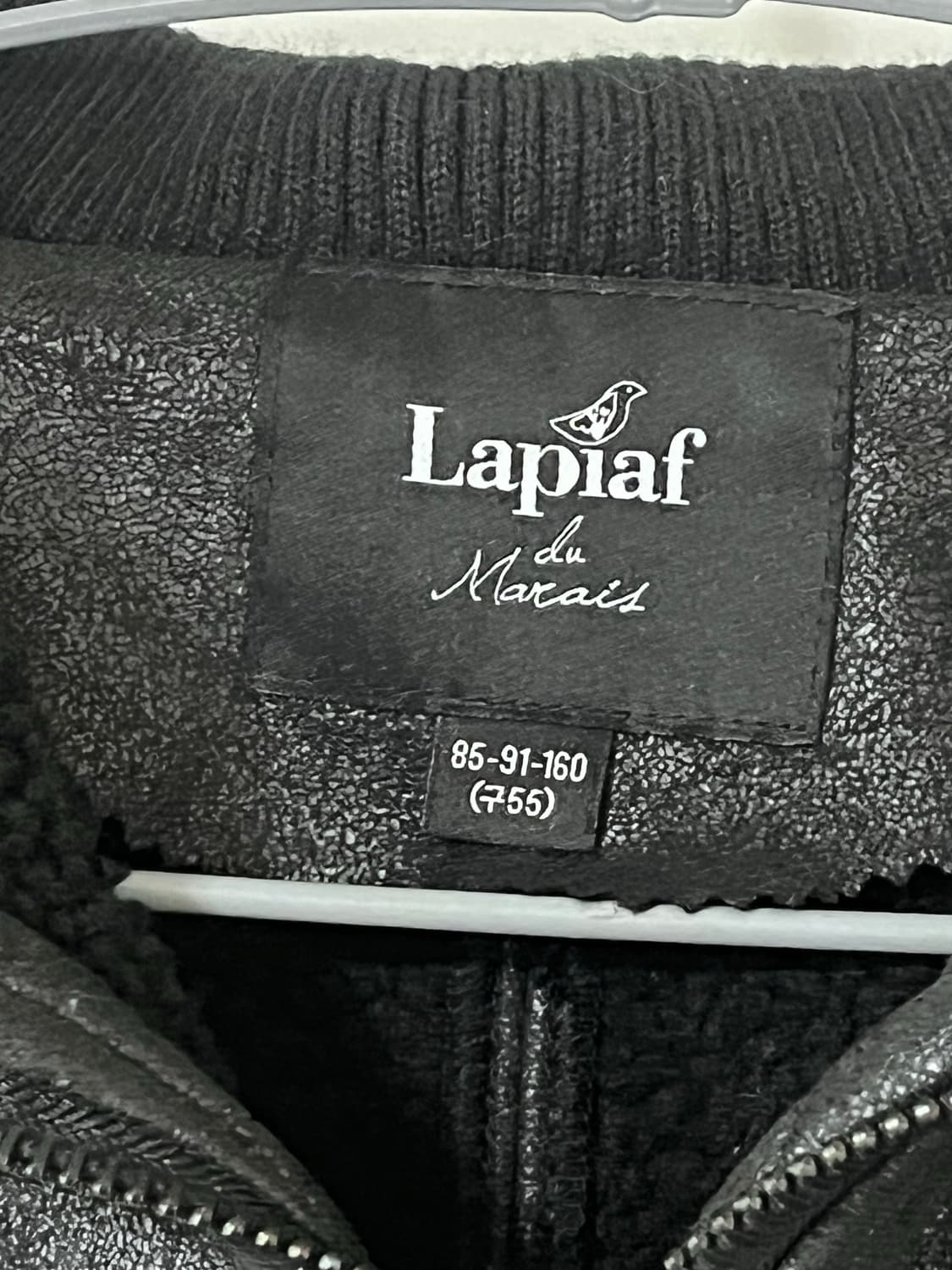 무스탕 숏 자켓 아우터 크롭 블랙 락시크 펑크 갸루 y2k 나나 상품이미지4