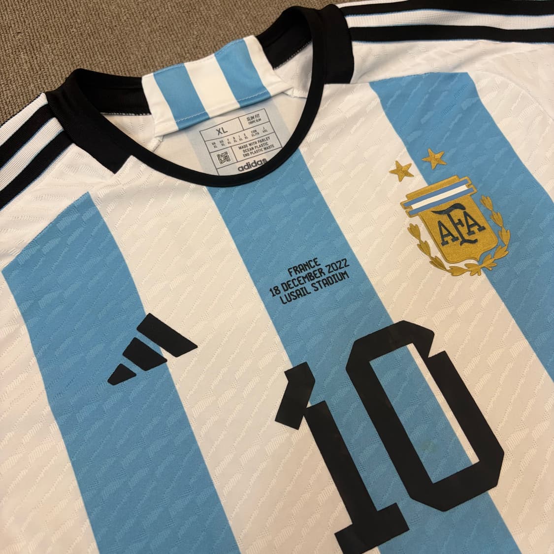 22-24 아르헨티나 오피셜 메시 월드컵 결승 유니폼 xl 상품이미지2