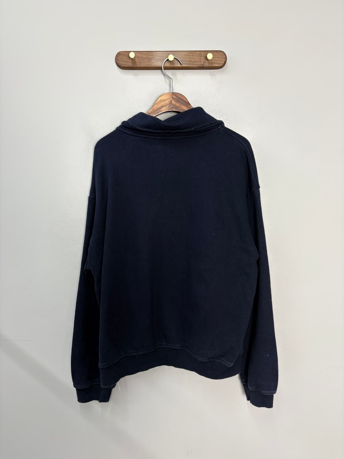 마뗑킴 커티드로고 하프집업 네이비 스웻셔츠 A3635 상품이미지4