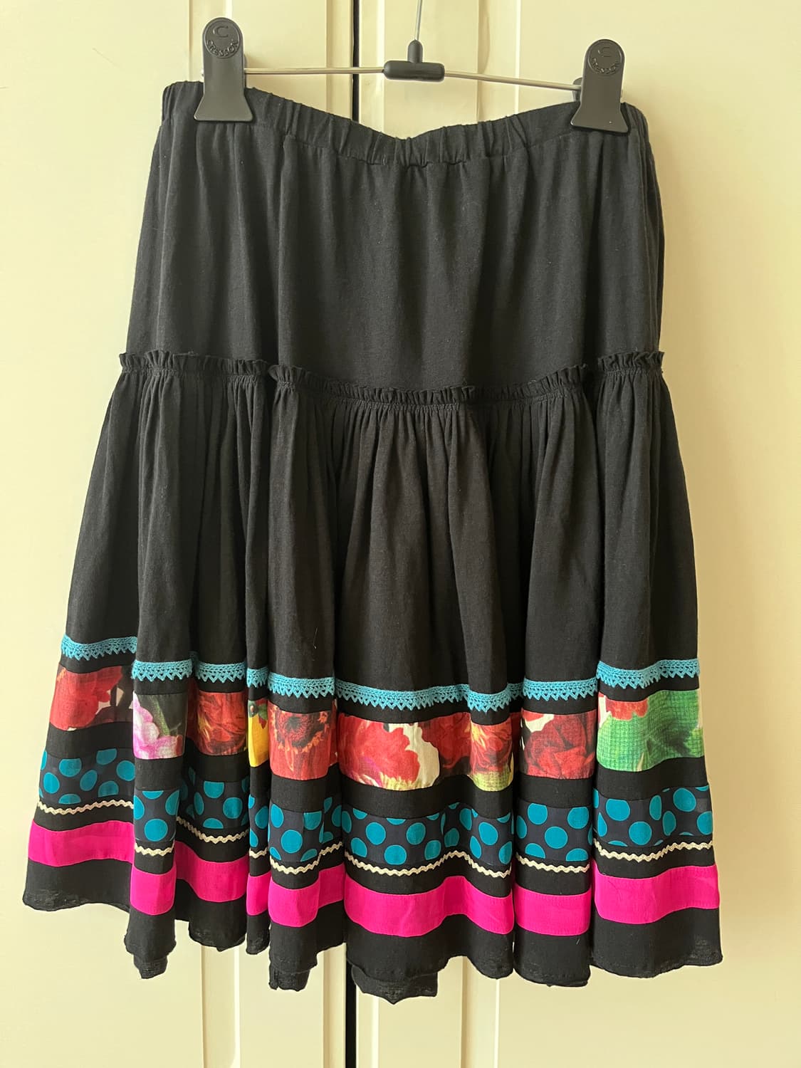 스나오 쿠와하라 미디 플레어 스커트 일본 빈티지 상품이미지4