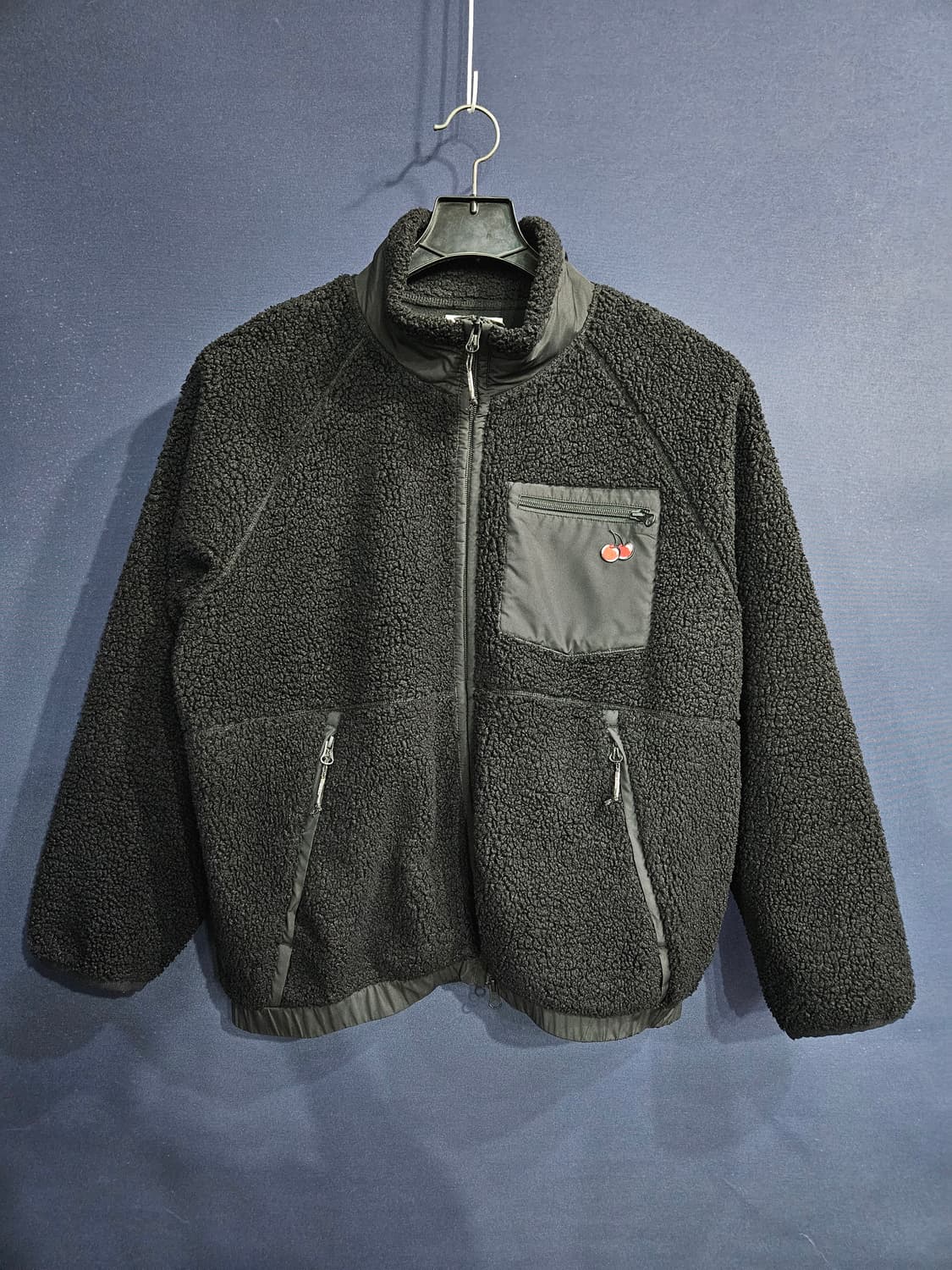 키르시 블랙컬러 남성 오버핏 95 뽀글이 자켓 상품이미지1