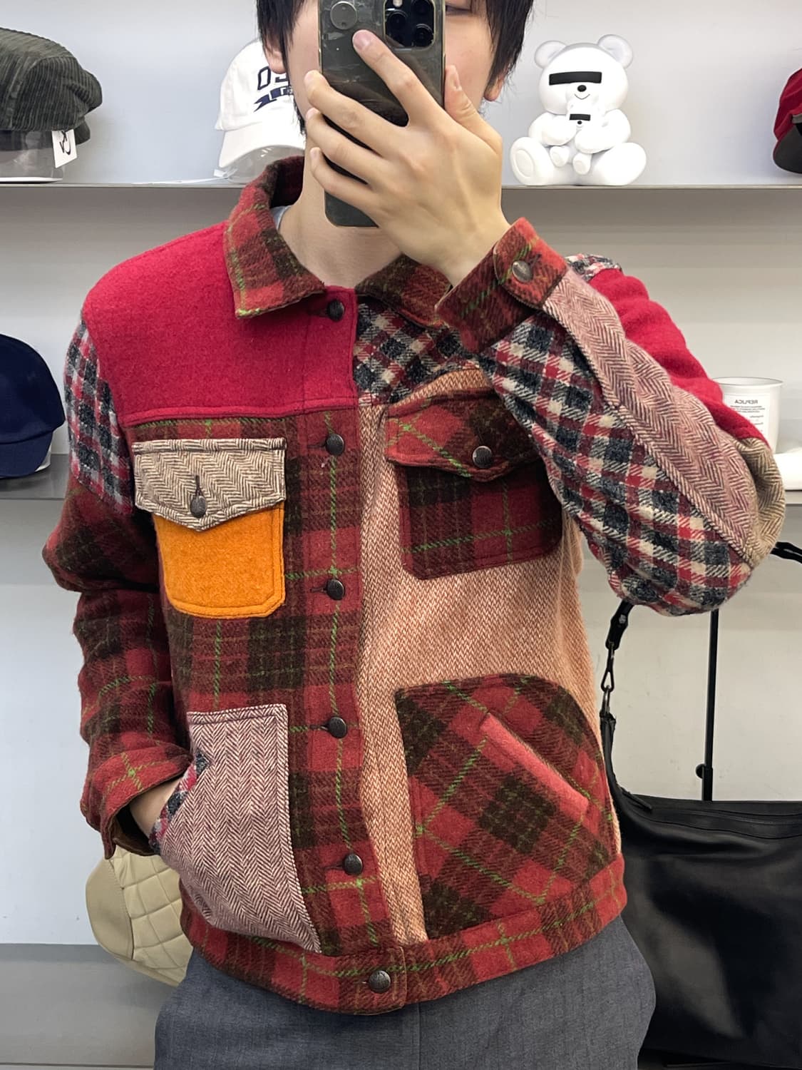 칼 헬무트 x 해리스 트위드 패치워크 울 트러커 자켓 상품이미지2