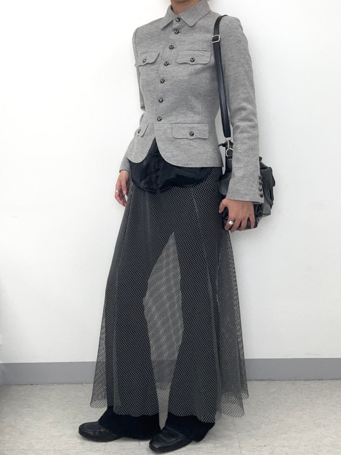 빈티지 그레이 울 자켓 상품이미지7