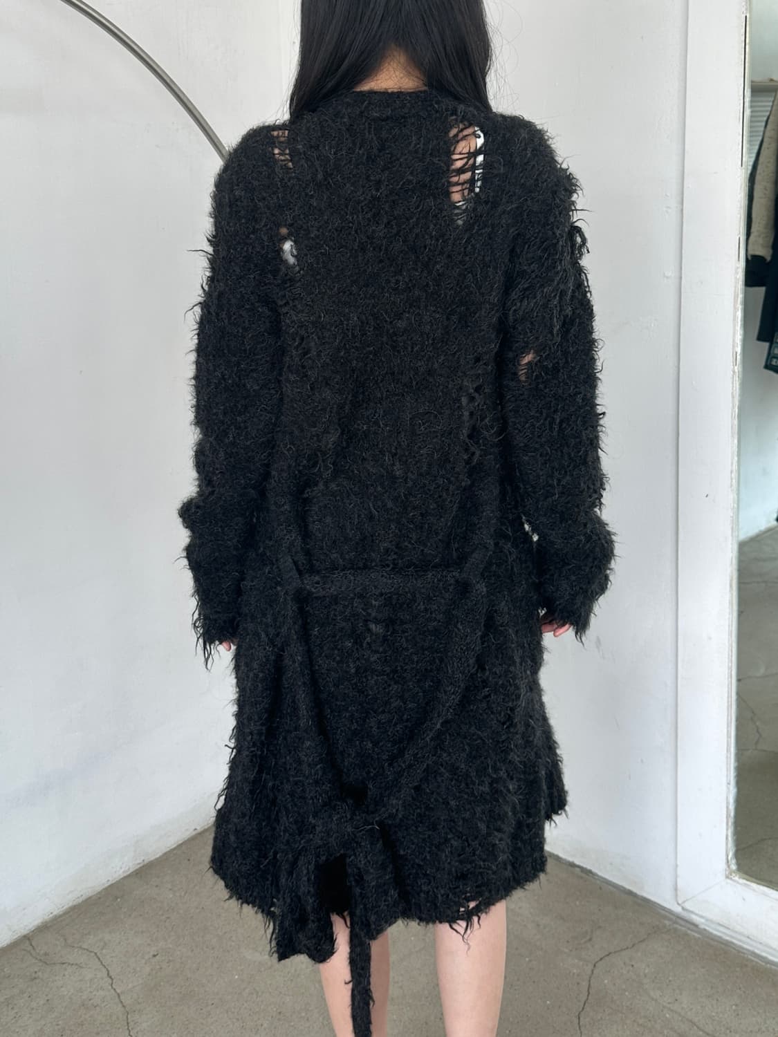 미하라 야스히로 디스트레스 모헤어 울 드레스 상품이미지4