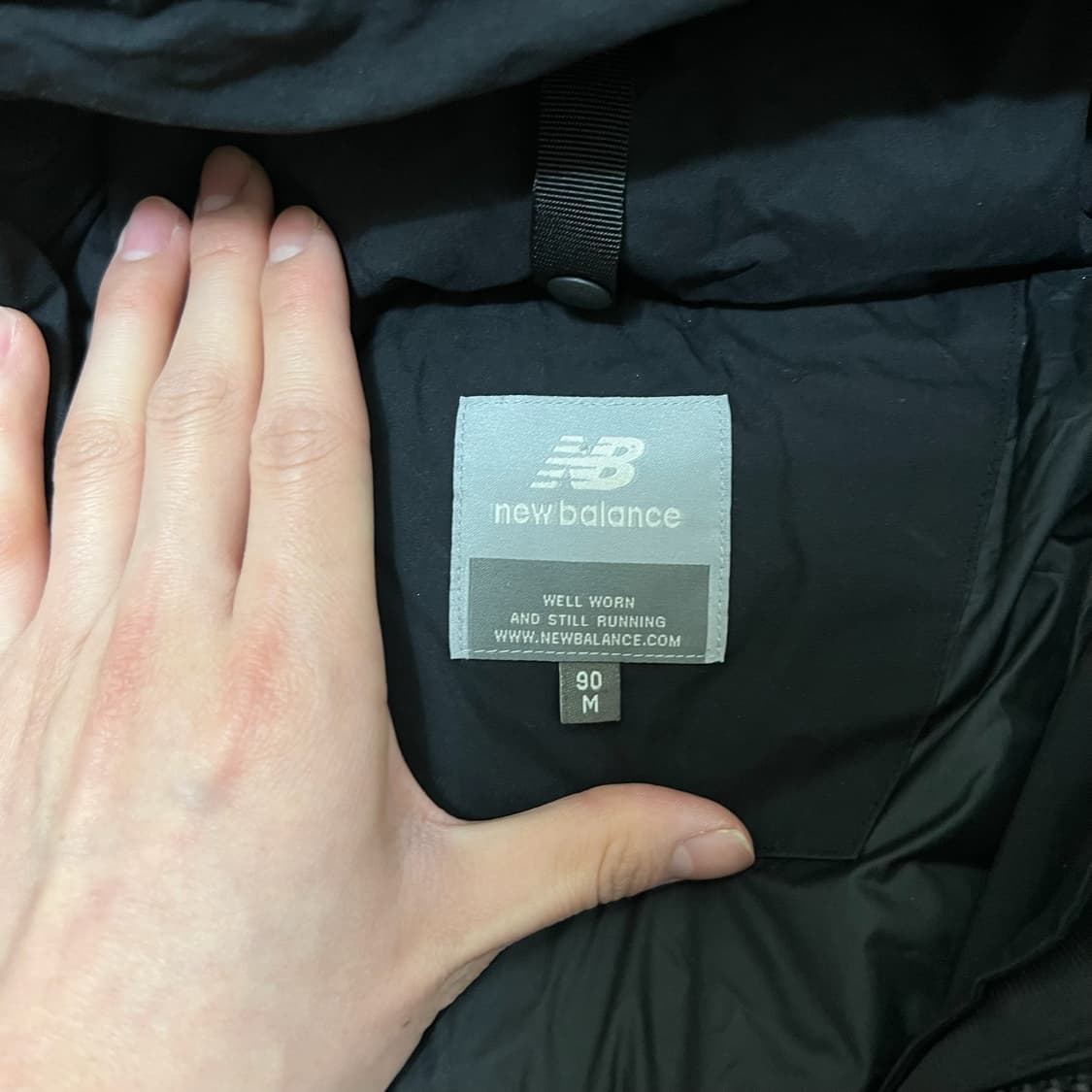 뉴발란스 구스다운 후드 롱패딩 M/90  상품이미지5