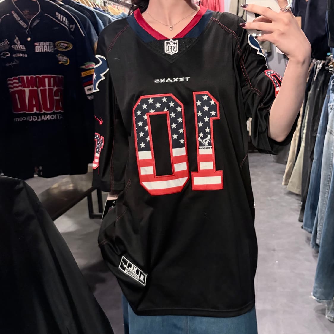 [IM] NFL X NIKE 휴스턴 텍산스 No.10 HOPKINS 블랙 상품이미지4