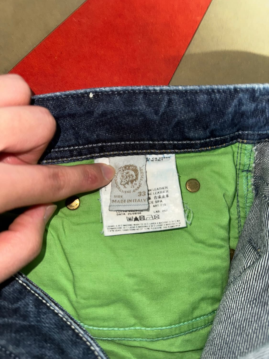 00‘s Diesel ZATHAN Bootcut Denim Pants 상품이미지9