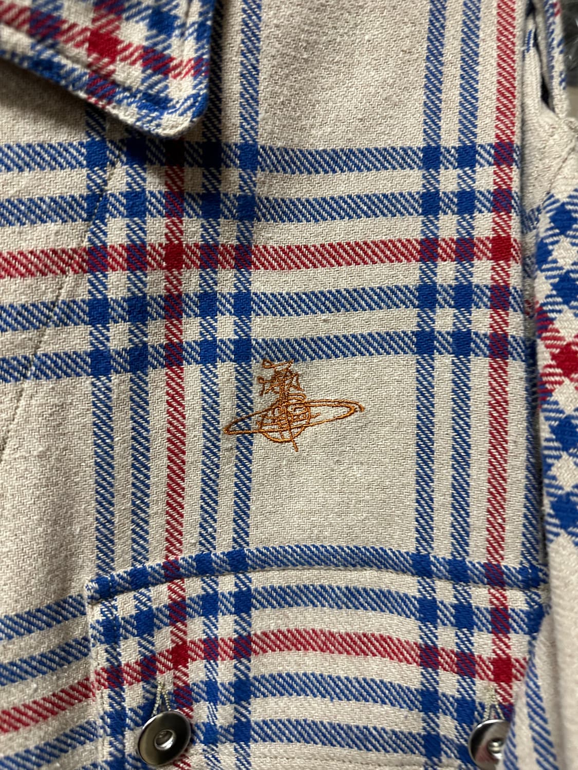 비비안웨스트우드 체크 루즈핏 셔츠  상품이미지4