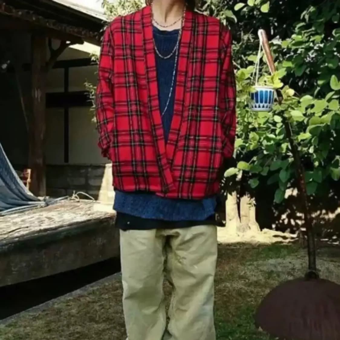 캐피탈 울 타탄 체크 카카시 자켓 (하오리) 2사이즈 상품이미지2