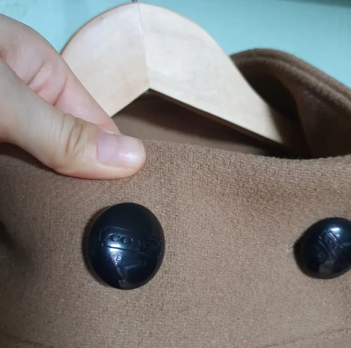 코치 칠부 울 코트 85~90 상품이미지3