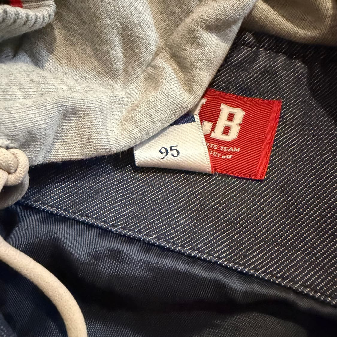 (후드 탈부착) MLB 뉴욕양키즈 바시티 데님 후드자켓 상품이미지4