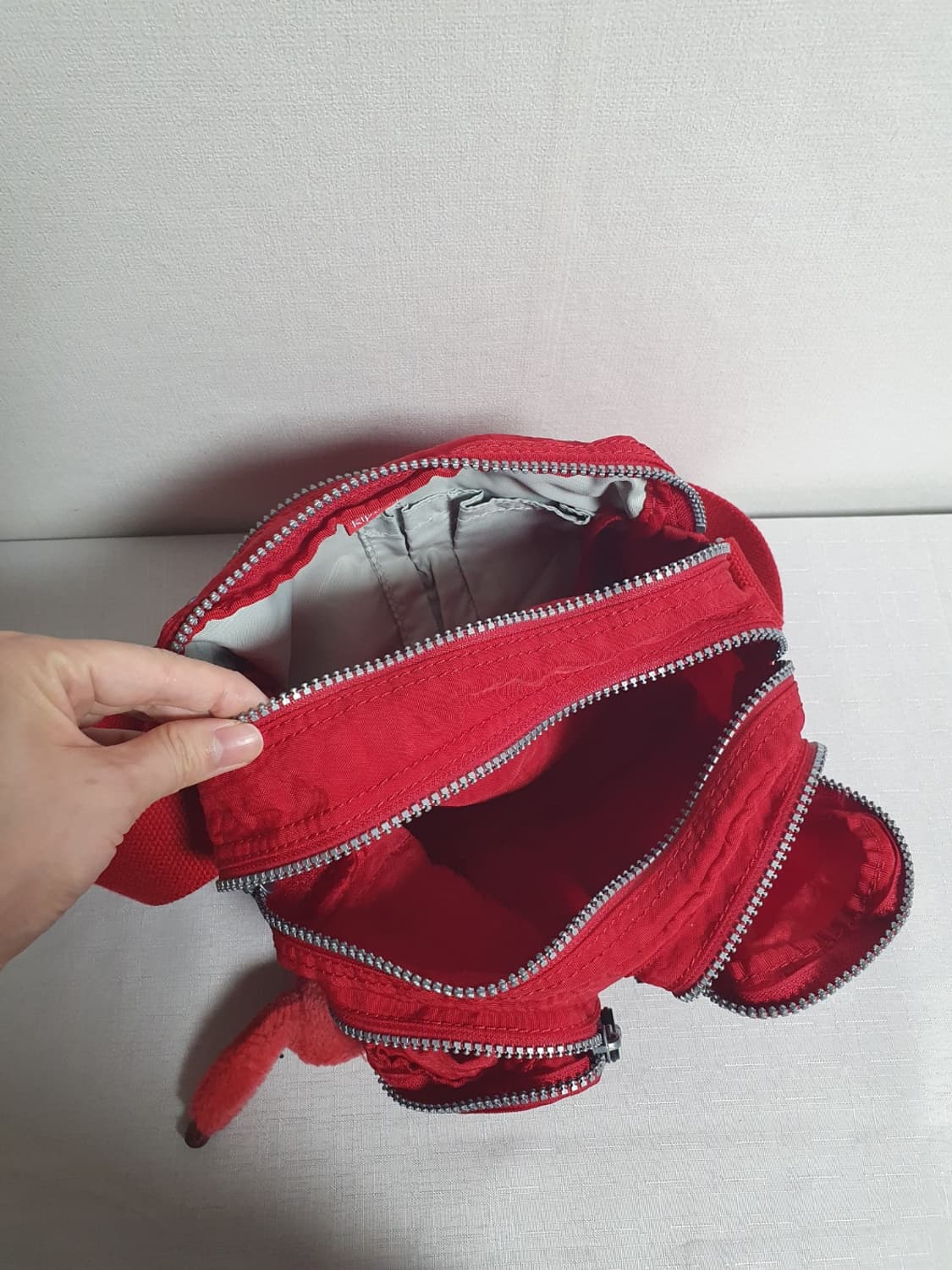 키플링 FLEA 레드 크로스백 바이브 미니 숄더백  상품이미지6