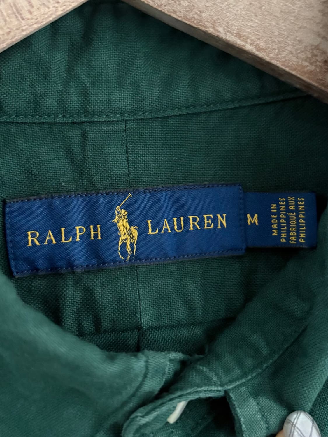 Polo 폴로 랄프로렌 신형 그린 버튼 다운 솔리드 셔츠 상품이미지4