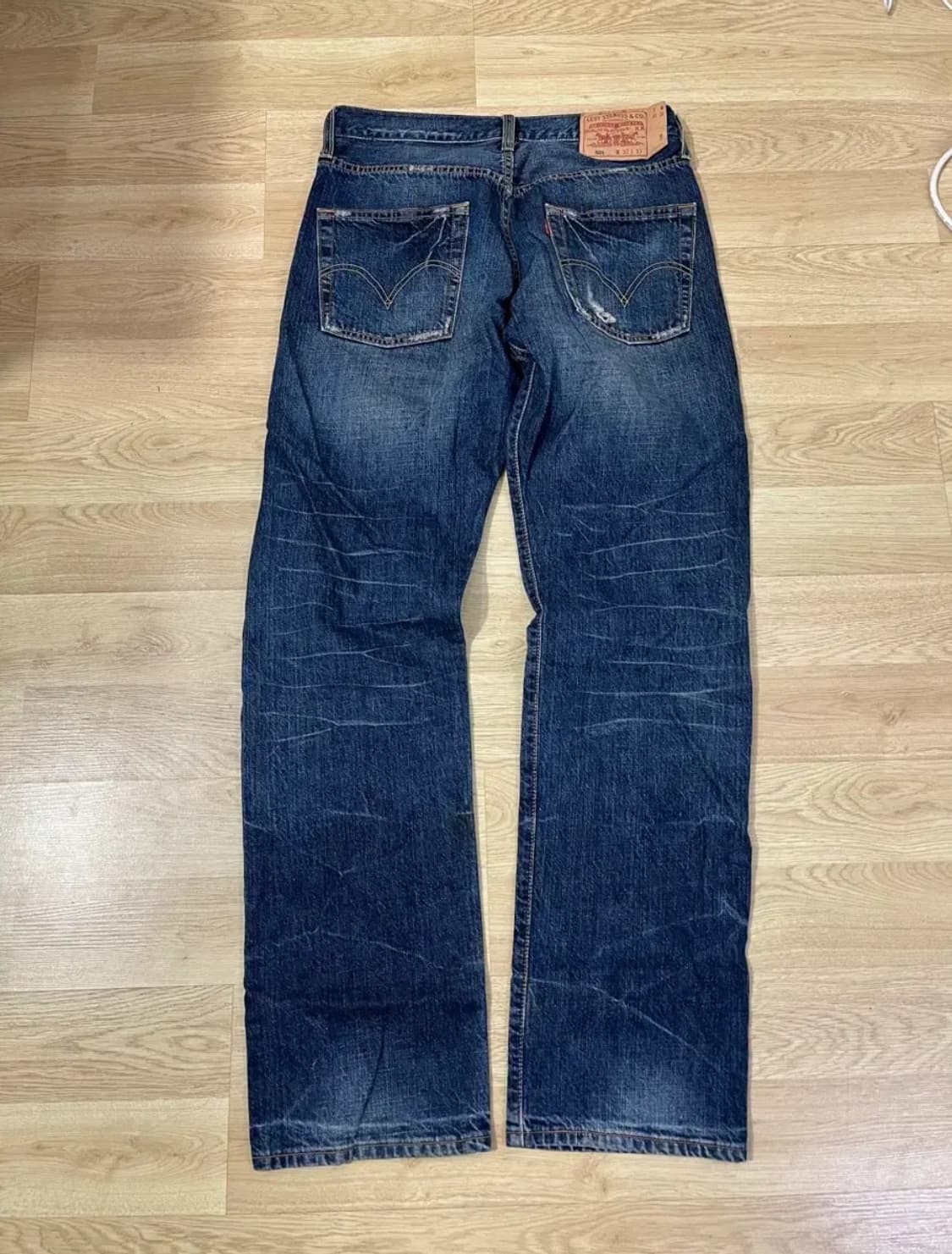 리바이스 501 빈티지 중청 데님 청바지 (W32 L33) 상품이미지3