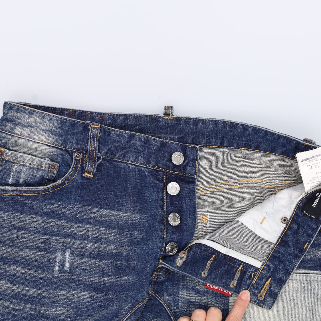 50 디스퀘어드2 워싱 데님팬츠 0402H1 상품이미지4