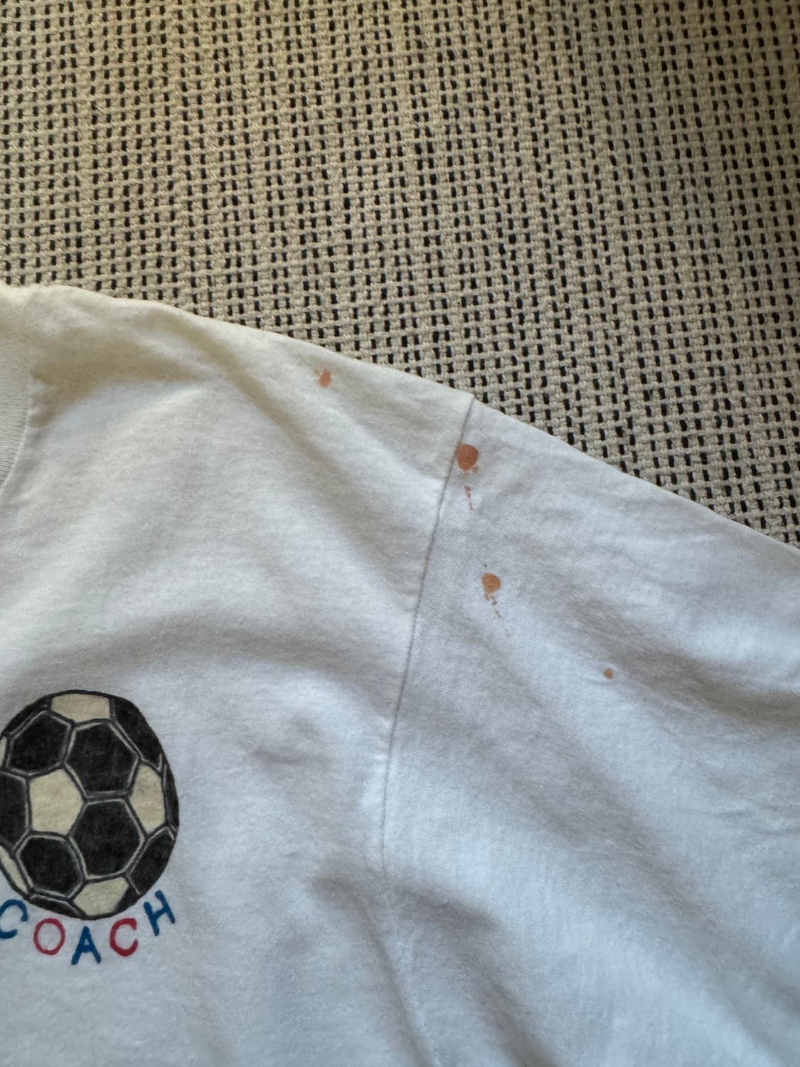 80s 스누피 핸드페인팅 티셔츠 상품이미지3