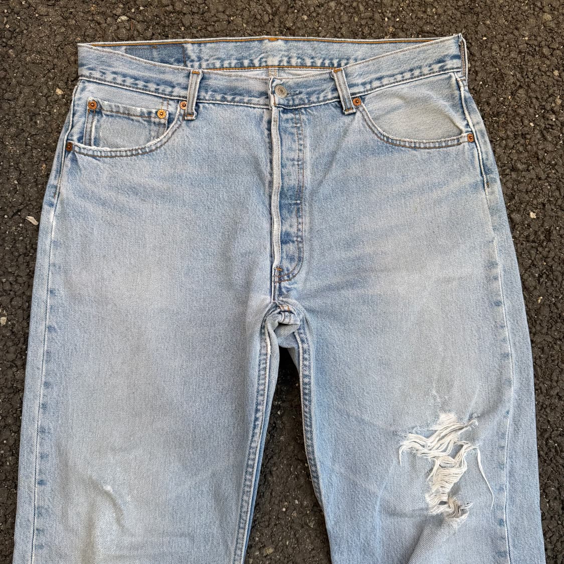90s USA 빈티지 리바이스 501 연청 상품이미지2