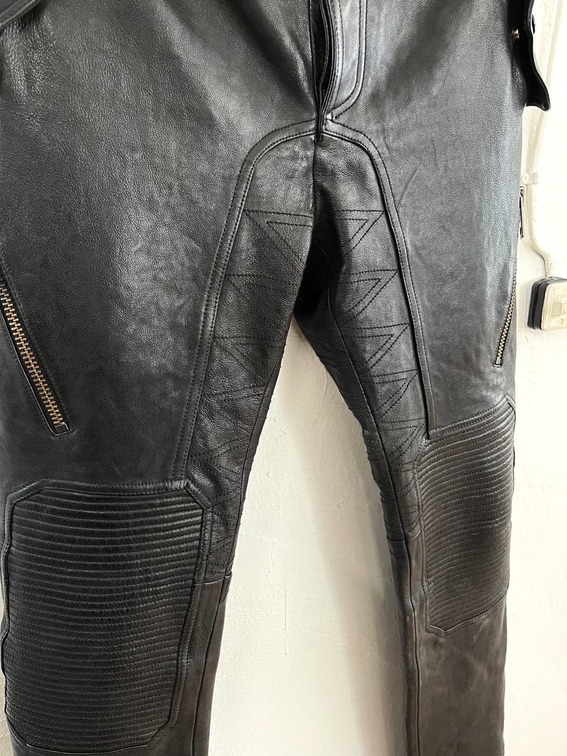 버버리 프로섬 2011SS 런웨이 레더 바이커 팬츠 상품이미지8