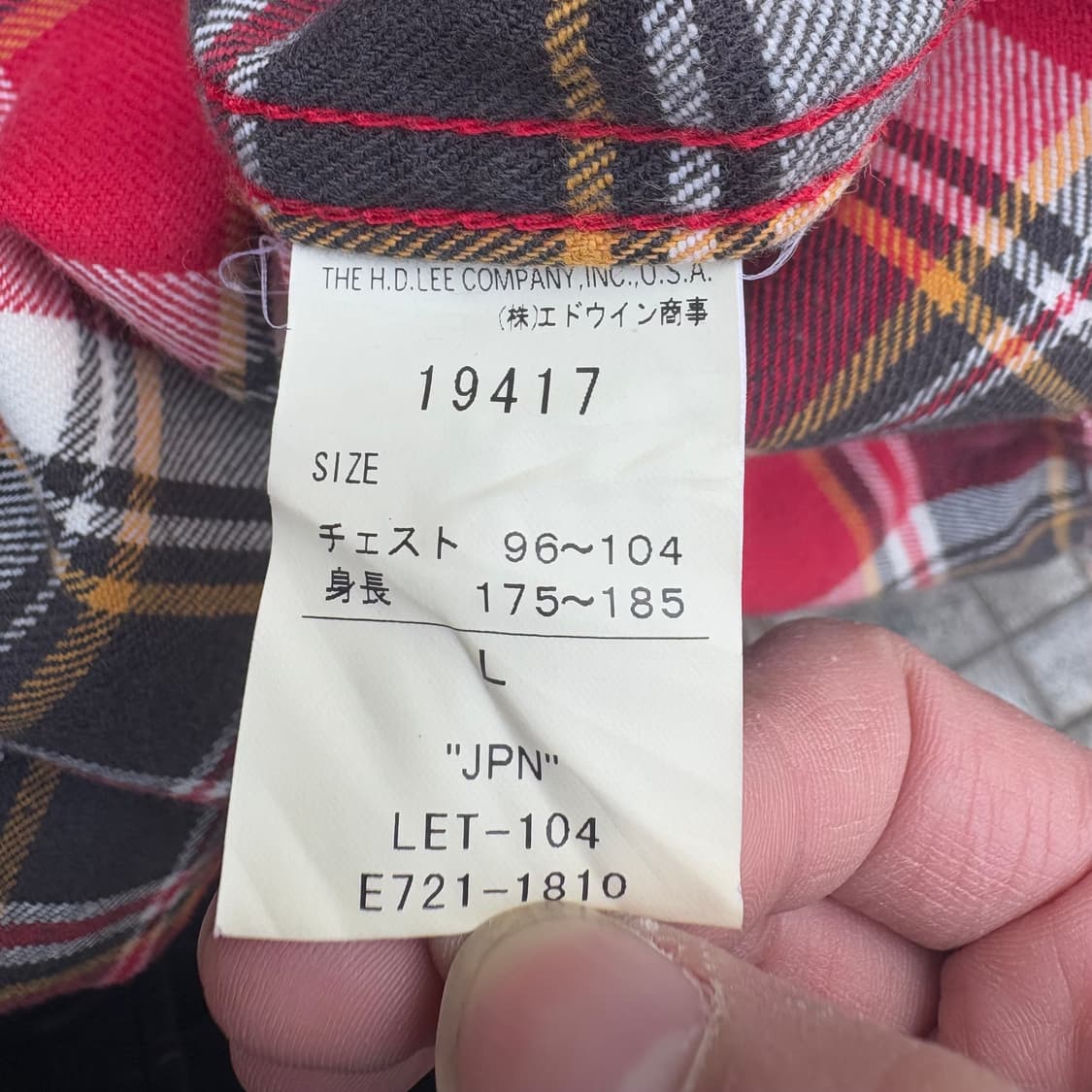 리 Lee 플란넬 웨스턴 셔츠 상품이미지7