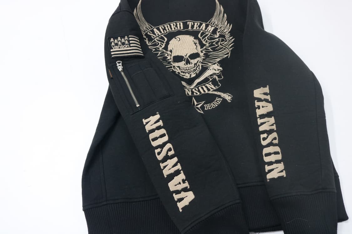 밴슨 자수 블루종 상품이미지4