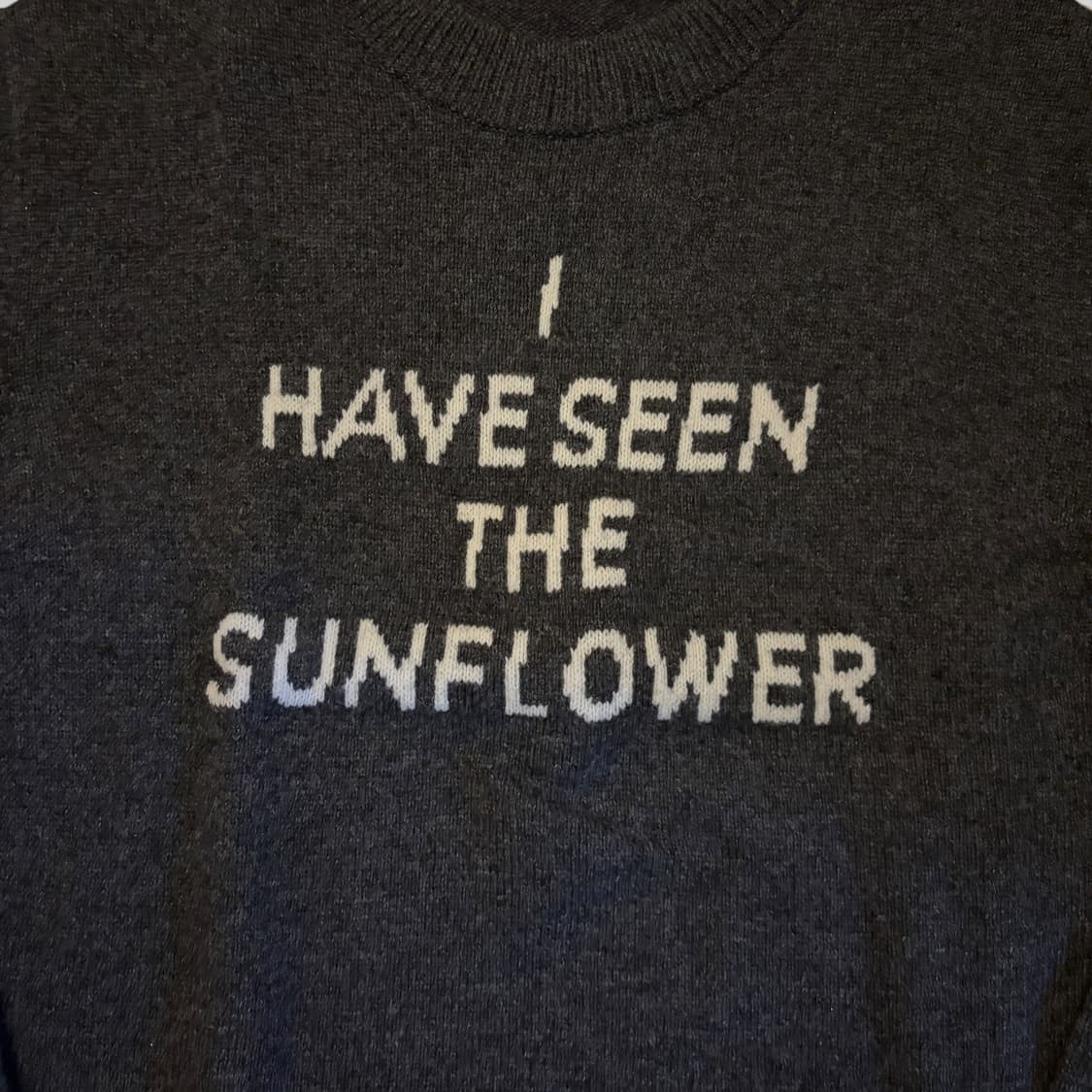 선플라워 문 텍스트 니트 L 상품이미지2