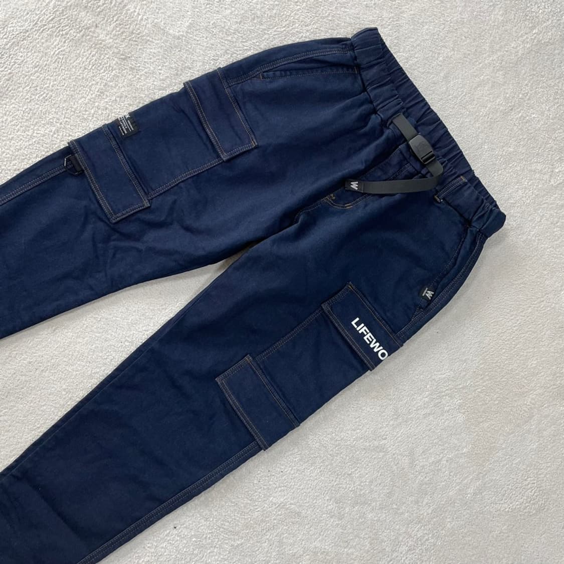 L 라이프워크 데님 카고조거팬츠 바지 상품이미지3