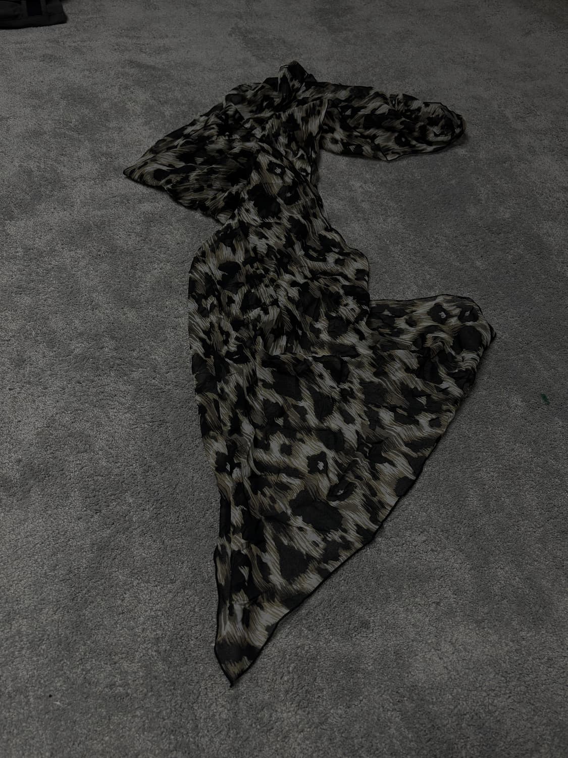 Vintage v-kei gothic punk scarf 상품이미지1