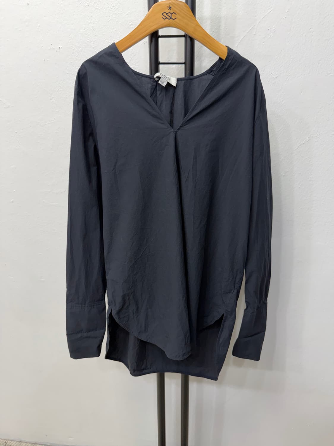 정품) COS 코스 블랙 긴팔 블라우스 34 상품이미지1